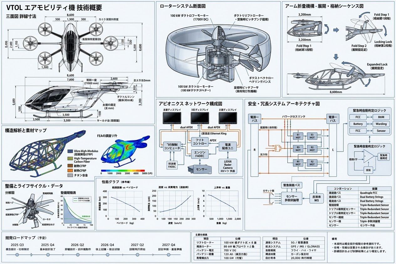 Technical overview of the eVTOL air-mobility concept